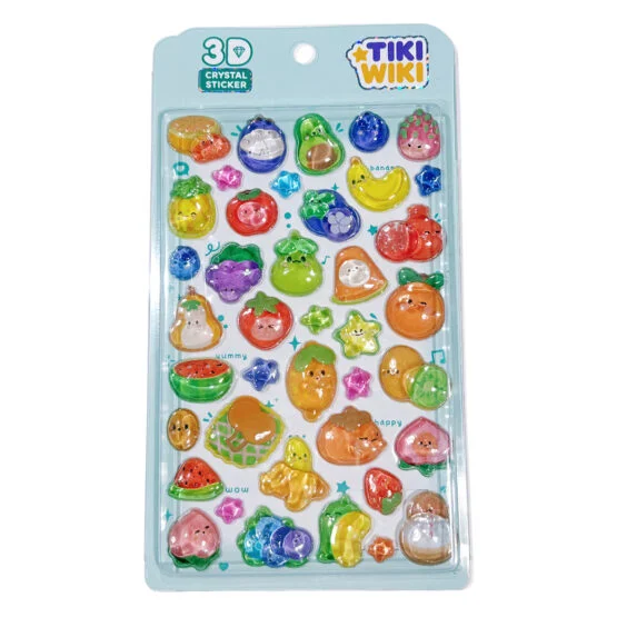 Набір 3D-наліпок TIKI WIKI серії “Crystal” – ТІКІ ФРУКТИ
