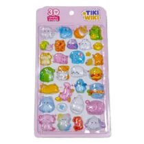 Набір 3D-наліпок TIKI WIKI серії “Crystal” – ТІКІ МИЛІ ТВАРИНКИ