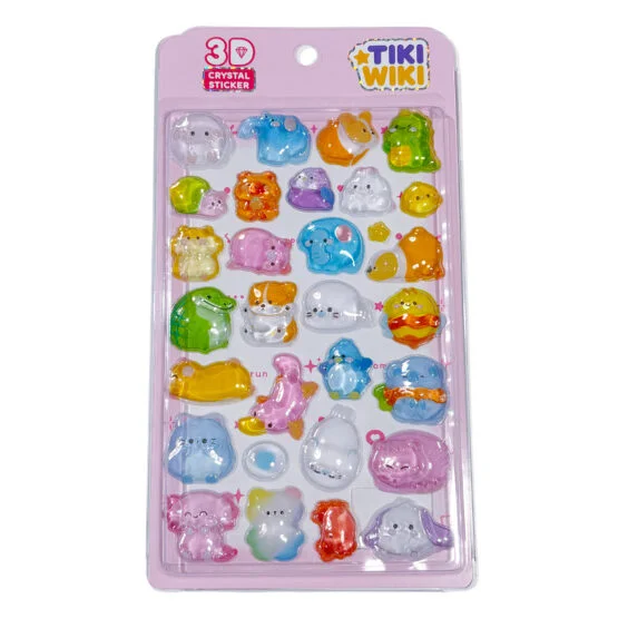 Набір 3D-наліпок TIKI WIKI серії “Crystal” – ТІКІ МИЛІ ТВАРИНКИ