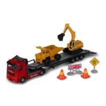 Ігровий набір – АВТОПЕРЕВІЗНИК (автоперевізник, самоскид, екскаватор, акс.)