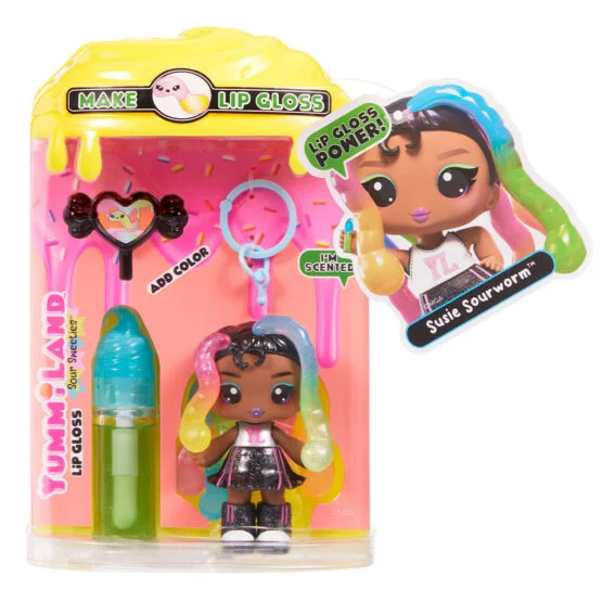 Ігровий набір з лялькою та блиском для губ YUMMILAND (ЯМІЛЕНД) SS – САША САУЕРВОРМС