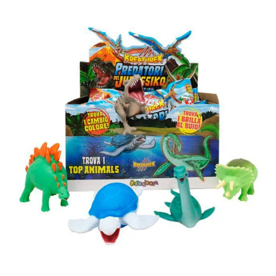 Стретч-іграшка у вигляді тварини – ХИЖАКИ ЮРСЬКОГО ПЕРІОДУ (14 шт., в дисплеї)