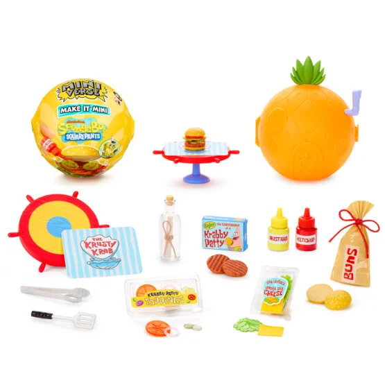 Ігровий набір MINIVERSE серії “SpongeBob” – СТВОРИ СМАКОЛИКИ КРАСТІ КРАБ (в асорт, в дисп)