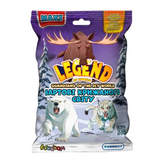 Стретч-іграшка у вигляді тварини серії LEGEND OF ANIMALS МАКСІ – ВАРТОВІ КРИЖАНОГО СВІТУ (в дисп.)