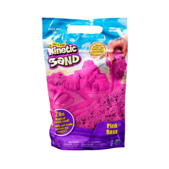 Пісок для дитячої творчості – KINETIC SAND COLOUR (рожевий, 907 g)