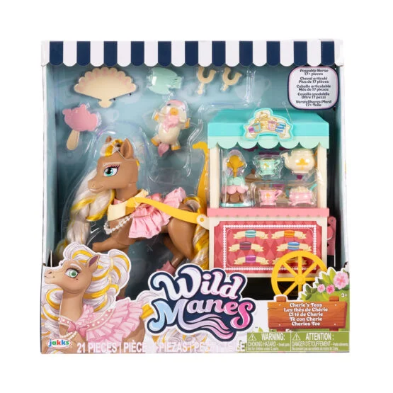 Ігровий набір WILD MANES – ЧАЙНІ ПОСИДЕНЬКИ З КОНЯЧКОЮ ЧЕРІ (возик, аксес.)