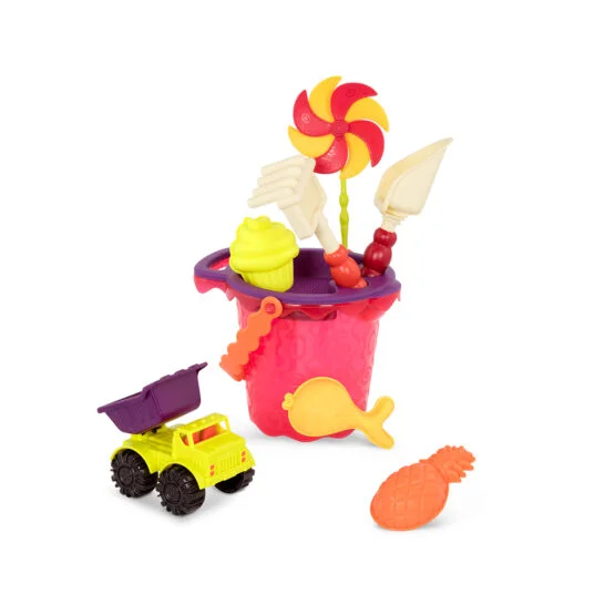 Набір для гри з піском і водою  – ВІДЕРЦЕ МАНГО (9 предметів)