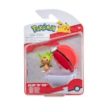 Ігровий набір POKEMON W14 – ЧЕСПІН В ПОКЕБОЛІ (ігрова фігурка, покебол)