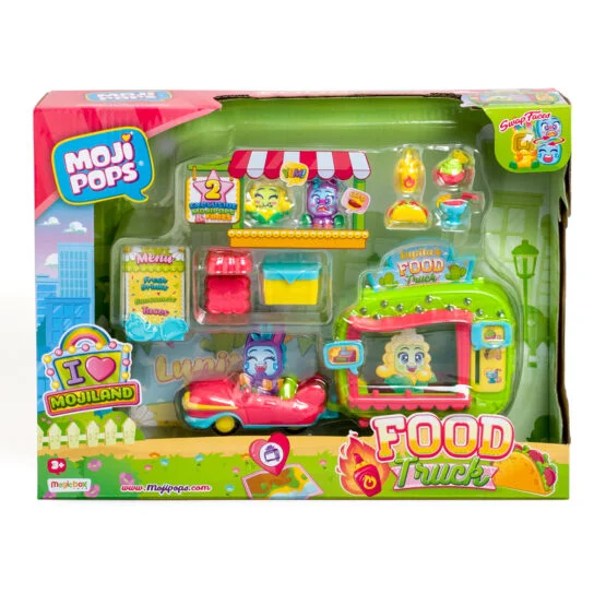Ігровий набір MOJI POPS – ФУРГОНЧИК З ЇЖЕЮ (2 фігурки, аксесуари)