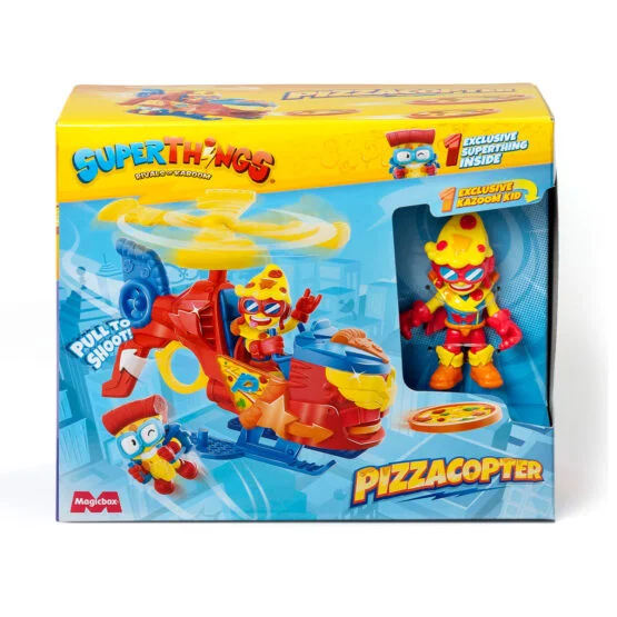 Ігровий набір SUPERTHINGS S – ПІЦАКОПТЕР (гелікоптер, казум-кід, фігурка)