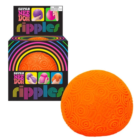 Іграшка-антистрес NEEDOH серії “Super” – ЯСКРАВІ КРУЖАЛЬЦЯ (помаранчевий)