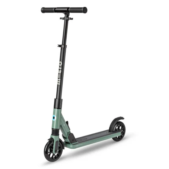 Самокат MICRO серії “Sprite Suspension” – ОЛИВКОВИЙ (складаний, до 100 кг (kg), двоколісний)