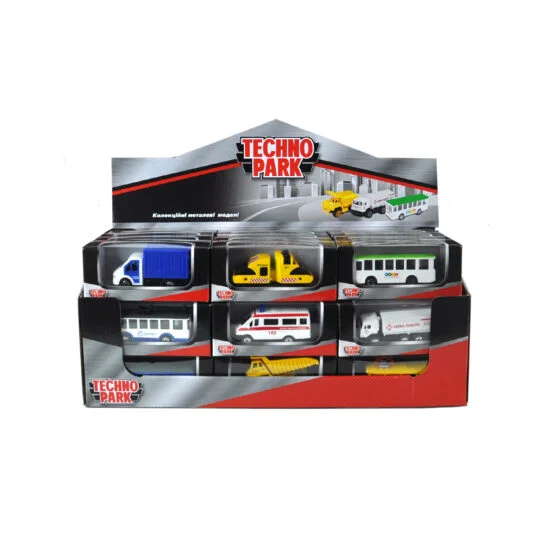 Міні-моделі службовий транспорт – “TECHNOPARK” (у диспенсері, асорті)