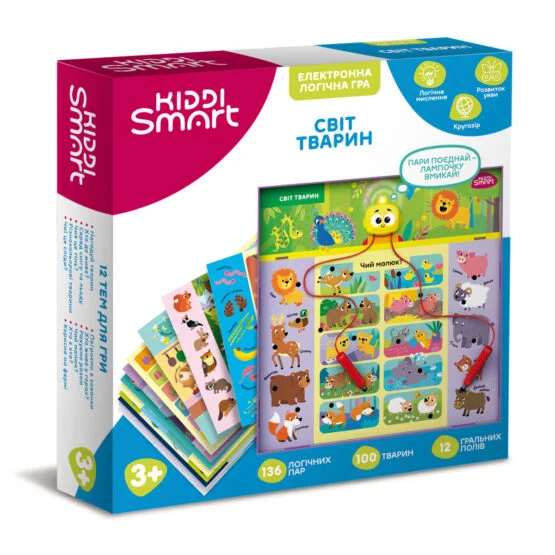 Електронна логічна гра KIDDI SMART – ВІКТОРИНА СВІТ ТВАРИН