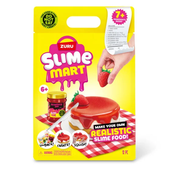 Ігровий набір зі слаймами SLIME MART серії “Shopping Bag” – ПОЛУНИЧНИЙ ЧИЗКЕЙК