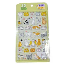 Набір 3D-наліпок TIKI WIKI серії “Crystal” – ТІКІ КОТИКИ