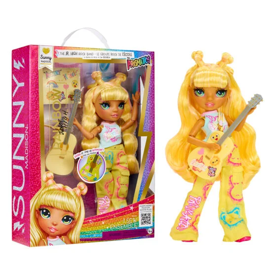 Лялька RAINBOW HIGH серії “Junior High Rockband” – САННІ (з аксес.)