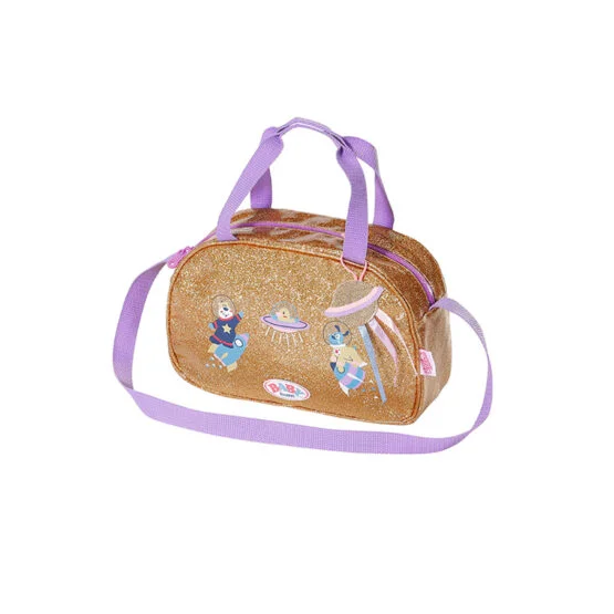 Сумка з аксесуарами для ляльки BABY born серії “День Народження” (килимок, пляш., підгуз., брязкал.)