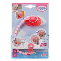 Пустушка для ляльки BABY BORN на кліпсі (рожева)