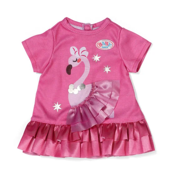 Одяг для ляльки BABY BORN – СУКНЯ З ФЛАМІНГО (43 см)