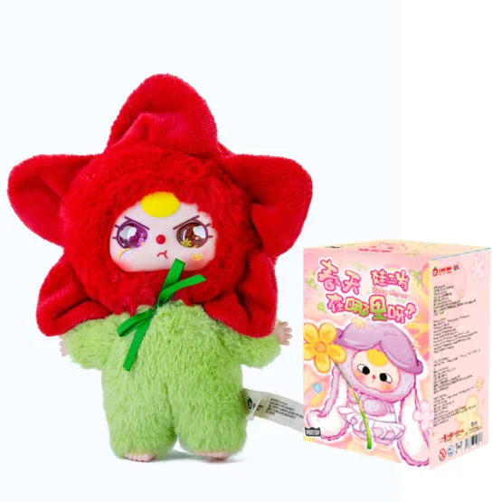 Колекційна м’яка іграшка з кільцем POP TOP Cureplaneta серії “Baby Three” – ВЕСНА (у дисп., в ас.)