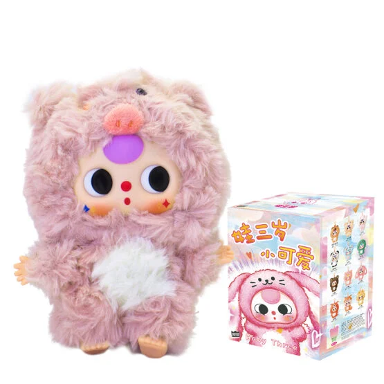 Колекційна м’яка іграшка з кільцем POP TOP Cureplaneta серії “Baby Three” – МИЛІ КРИХІТКИ (у дисп., в ас.)