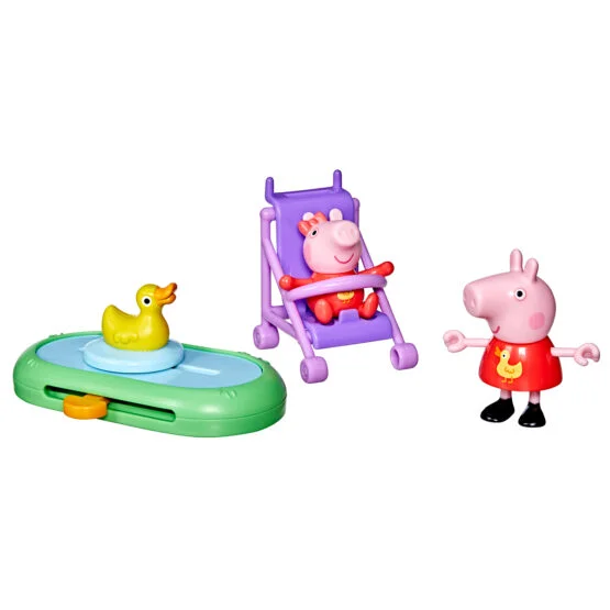 Ігровий набір PEPPA FIGURINES серії “Моменти з Пеппою” – СЕСТРИЧКИ НА ПРОГУЛЯНЦІ