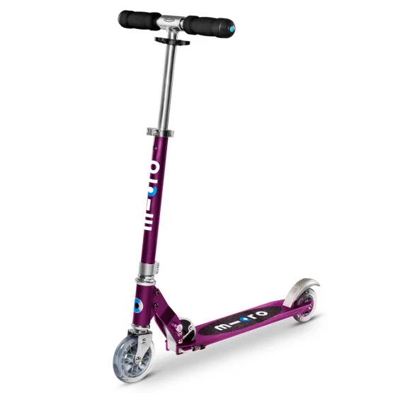 Самокат MICRO серії “Sprite” – ПУРПУРОВИЙ МЕТАЛІК (складаний, до 100 kg, двоколісний)