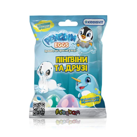 Іграшка, що зростає, в яйці «Penguin Еggs» – ПІНГВІНИ ТА ДРУЗІ (в асорт., в дисплеї)