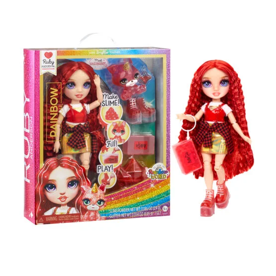 Ігровий набір з лялькою RAINBOW HIGH серії “Classic” – РУБІ (зі слаймом)