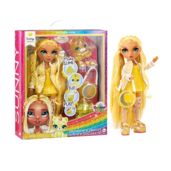Ігровий набір з лялькою RAINBOW HIGH серії “Classic” – САННІ (зі слаймом)