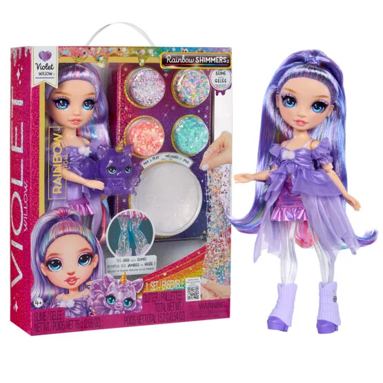 Ігровий набір з лялькою RAINBOW HIGH серії “Rainbow Shimmers” – ВІОЛЕТТА (зі слаймом)