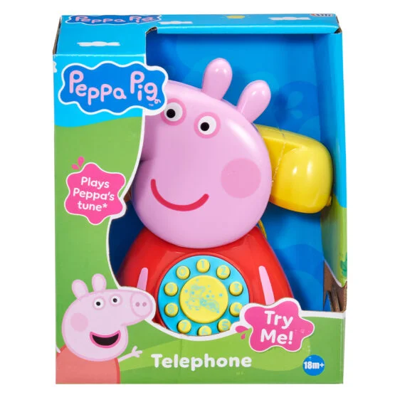 Іграшка-каталка на мотузочці PEPPA – ТЕЛЕФОН ПЕППИ