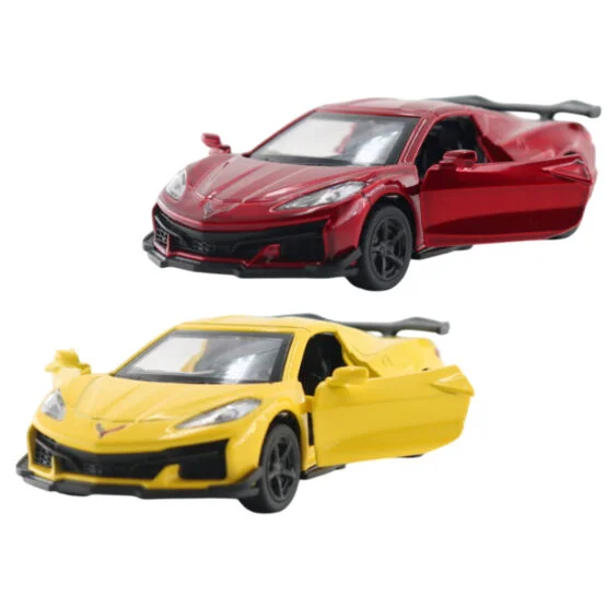 Автомодель – CHEVROLET CORVETTE C8 Z06 2024 (жовтий, червоний)