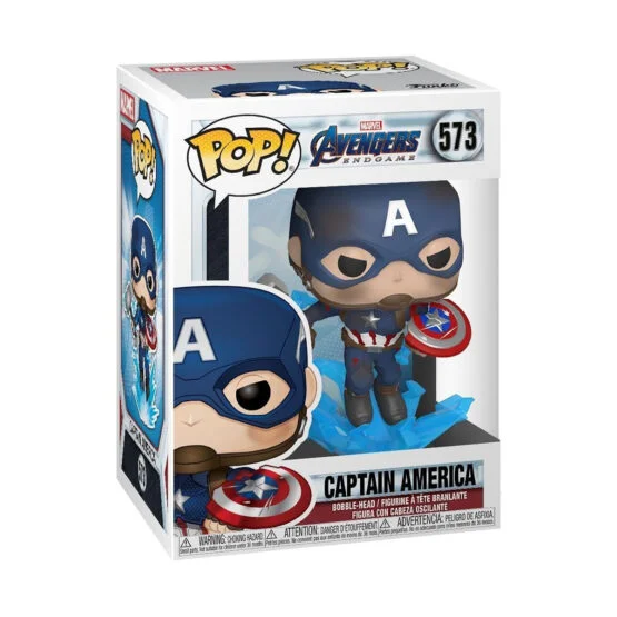 Ігрова фігурка FUNKO POP! cерії “Месники: Фінал” – КАПІТАН АМЕРИКА З МЙОЛЬНІРОМ