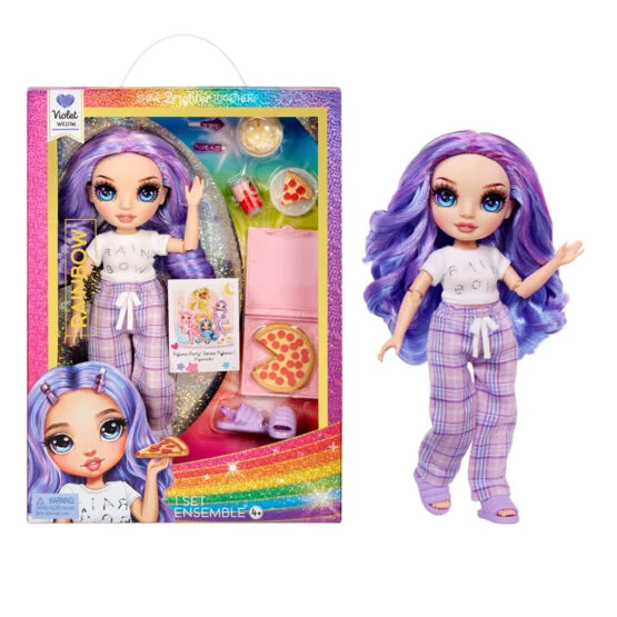 Лялька RAINBOW HIGH серії “Junior High PJ Party” – ВІОЛЕТТА (з аксесуарами)