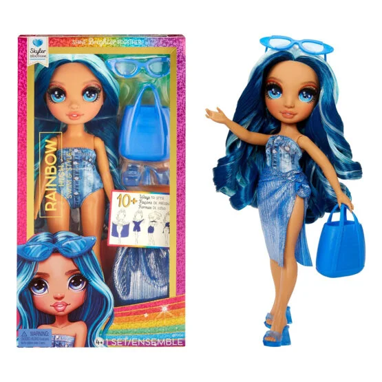 Лялька RAINBOW HIGH серії “Swim & Style” – СКАЙЛЕР (з аксесуарами)