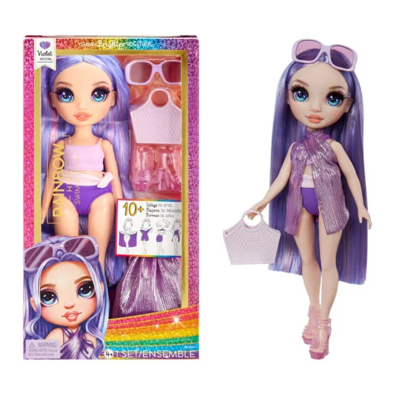 Лялька RAINBOW HIGH серії “Swim & Style” – ВІОЛЕТТА (з аксесуарами)