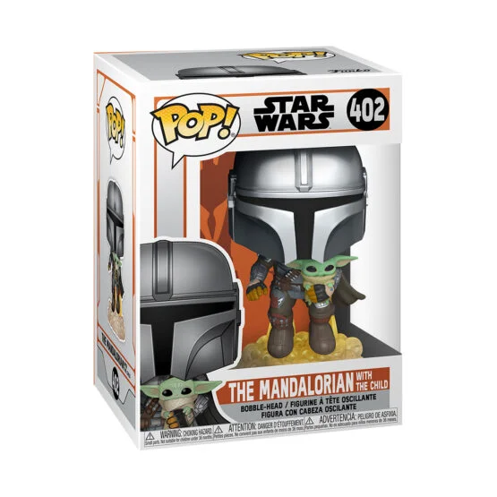 Ігрова фігурка FUNKO POP! серії “Мандалорець” – МАНДАЛОРЕЦЬ, ЩО ЛЕТИТЬ З МАЛЮКОМ