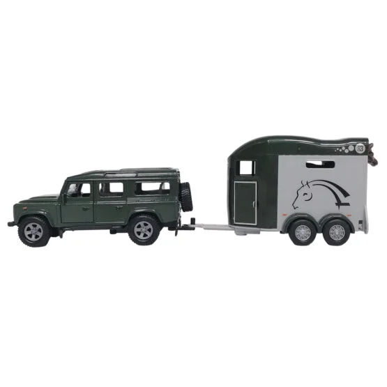 Ігровий набір – LAND ROVER (з причіпом і фігурками коней)