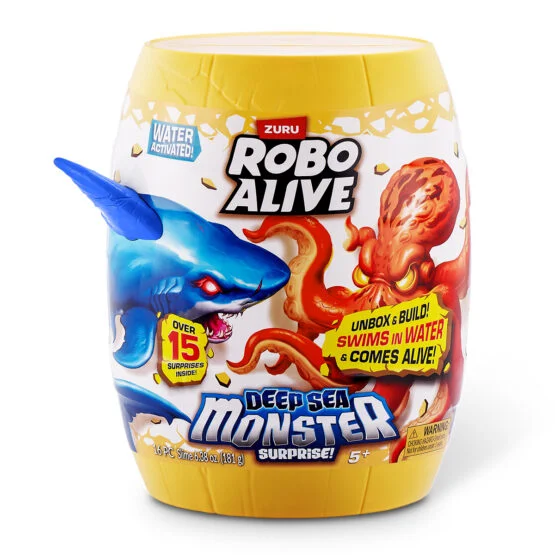 Інтерактивний ігровий набір ROBO ALIVE S1 – ГЛИБОКОВОДНИЙ СЮРПРИЗ. ВЕЛИКА БІЛА АКУЛА