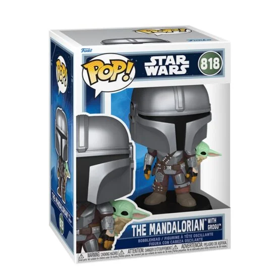 Ігрова фігурка FUNKO POP! серії “Мандалорець” – МАНДАЛОРЕЦЬ З ҐРОҐУ НА СПИНІ