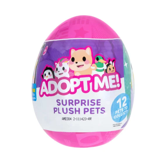 М’яка іграшка-сюрприз в яйці ADOPT ME! S3 – КУМЕДНІ ЗВІРЯТКА (12 видів, в асорт.)