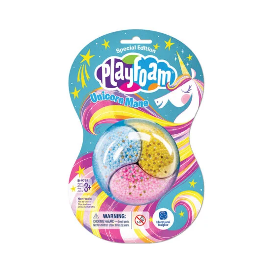 Набір кулькового пластиліну EDUCATIONAL INSIGHTS серії Playfoam® – ГРИВА ЄДИНОРОГА ( в дисп.)