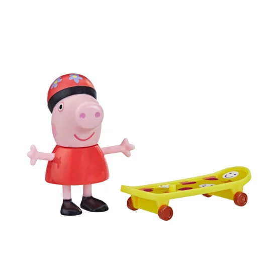 Фігурка Peppa серії “Веселі друзі” – ПЕППА ЗІ СКЕЙТБОРДОМ