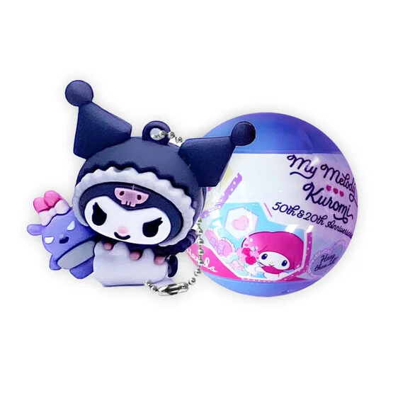 Фігурка-сюрприз на ланцюжку в кулі COOL THINGS  “Hello Kitty” – МОЯ МЕЛОДІ ТА КУРОМІ (в ас.)