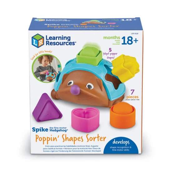 Навчальний ігровий набір LEARNING RESOURCES Spike The Fine Motor Hedgehog™ – POP-IT СОРТЕР ЇЖАЧОК