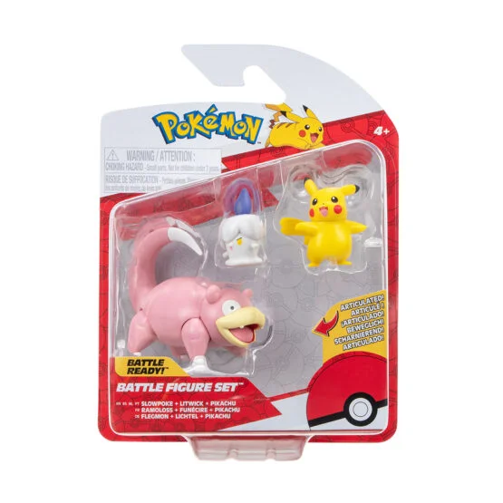 Набір ігрових фігурок POKEMON W18 – ПІКАЧУ, ЛІТВІК, СЛОУПОК