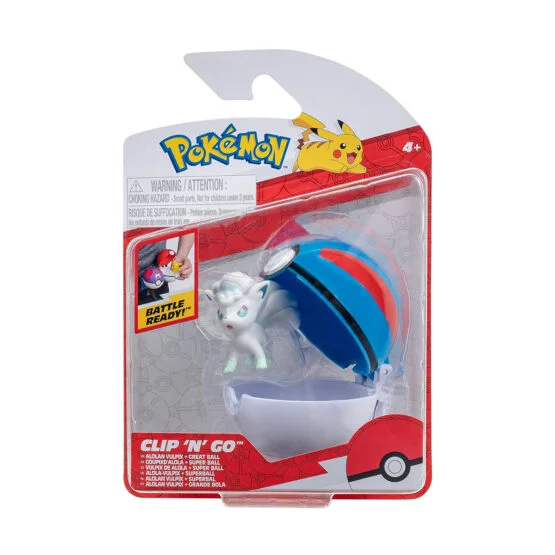 Ігровий набір POKEMON W14 – АЛОЛА ВУЛЬПІКС В ПОКЕБОЛІ (ігрова фігурка, покебол)