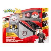 Ігровий набір POKEMON W5 – СПОРЯДЖЕННЯ ТРЕНЕРА ІВІ (2 покеболи, пояс, фігурка, сумка для м’ячів)